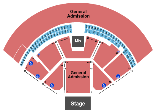 Gorge Amphitheatre Gorge Amphitheatre Seating Chart